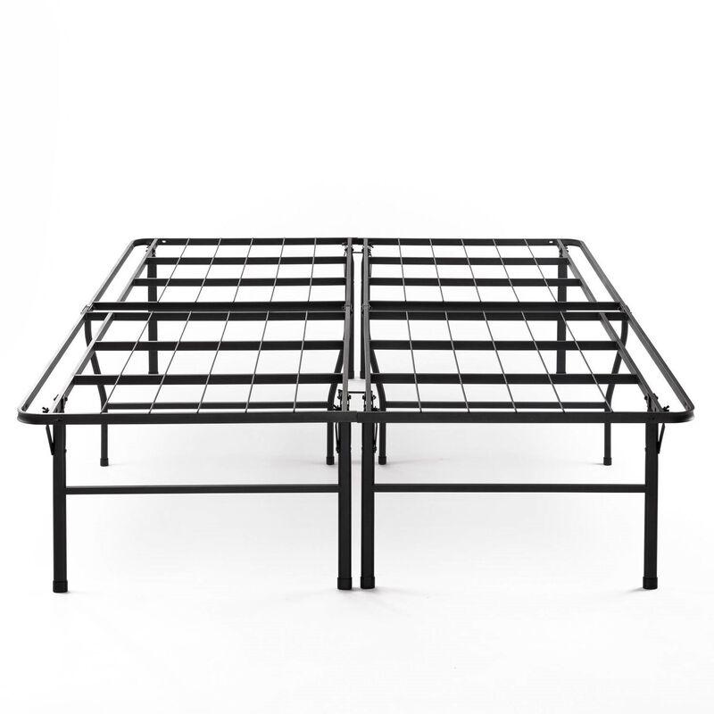 Hivvago Queen size 18-inch High Rise Folding Metal Platform Bed Frame