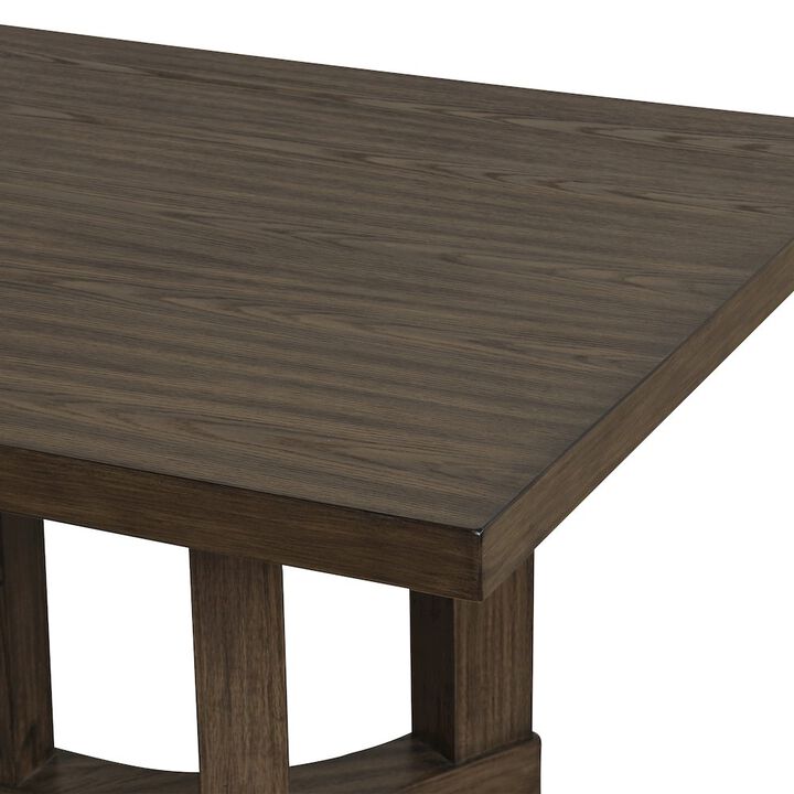 New Classic Furniture Cityscape Wood Rectangle Dining Table, Walnut