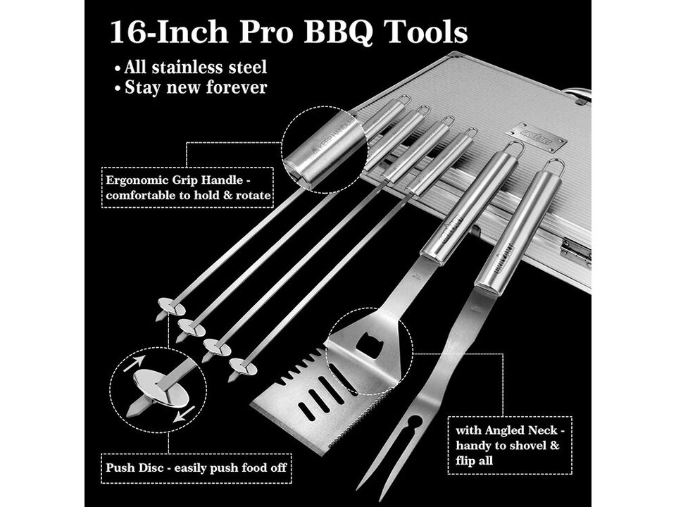 Bnlcd Kitchen Tongs, Premium Stainless Steel Locking Cooking Tongs