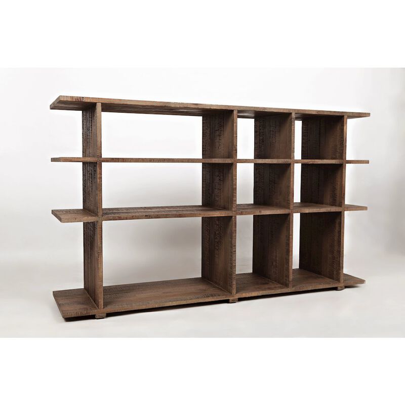 Jofran Conundrum Modern Distressed Solid Acacia Bookcase