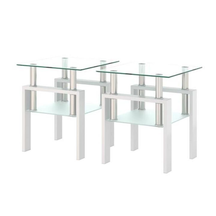 Set of 2 Modern Coffee Tables, Tea Tables & End Tables for Stylish Living Room Decor