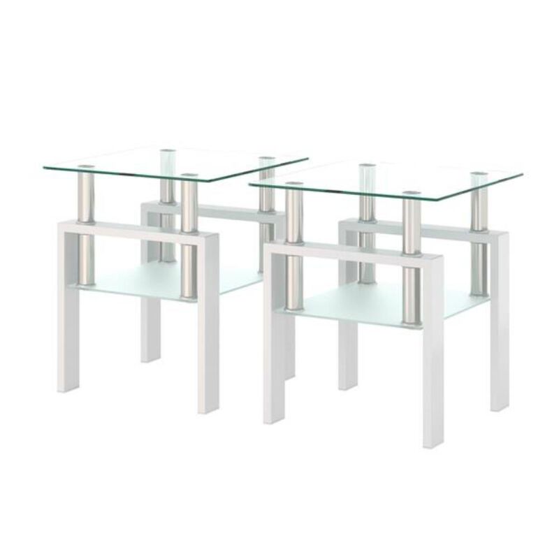 Set of 2 Modern Coffee Tables, Tea Tables & End Tables for Stylish Living Room Decor