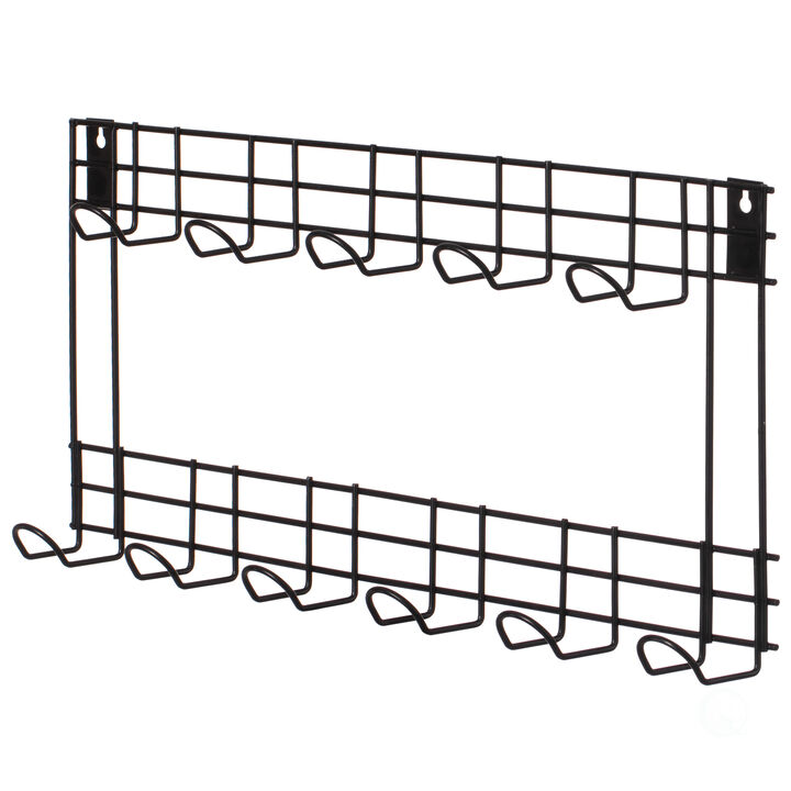 Wall Mount Garden Tool Storage Rack Hook On Garage, Garden and Yard, Black