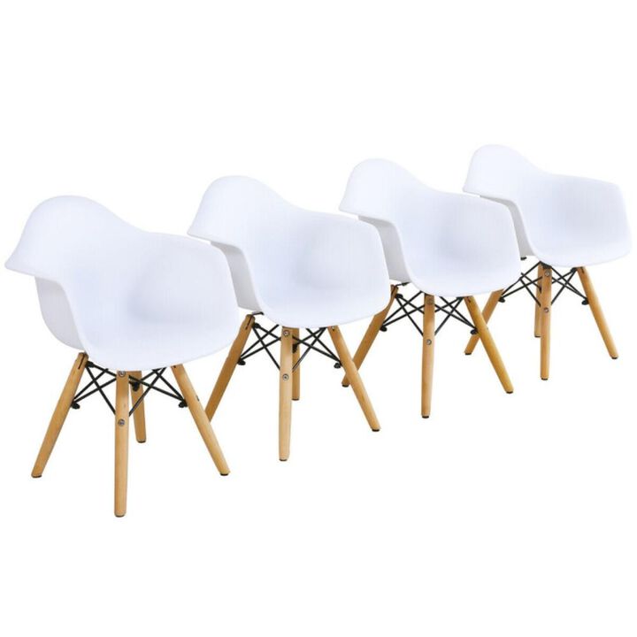 Hivvago 5 Piece Kids Modern Round Table Chair Set