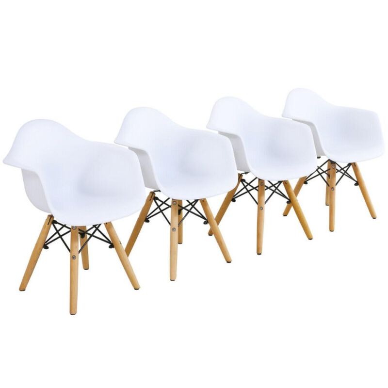 Hivvago 5 Piece Kids Modern Round Table Chair Set