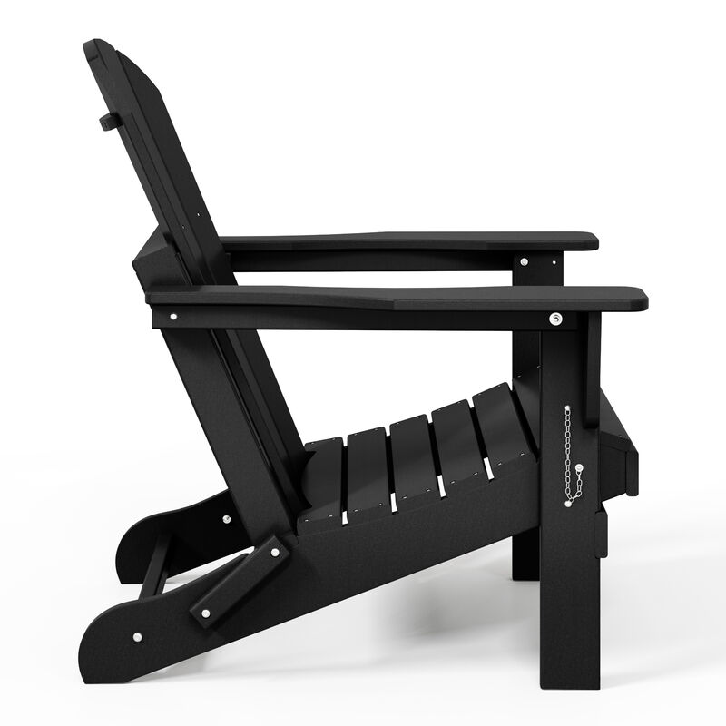 WestinTrends Westintrends 2 piece set outdoor folding Poly Adirondack chair