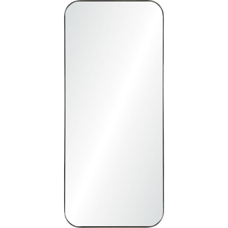 46" Warm Gray Glass Framed Rectangular Wall Mirror
