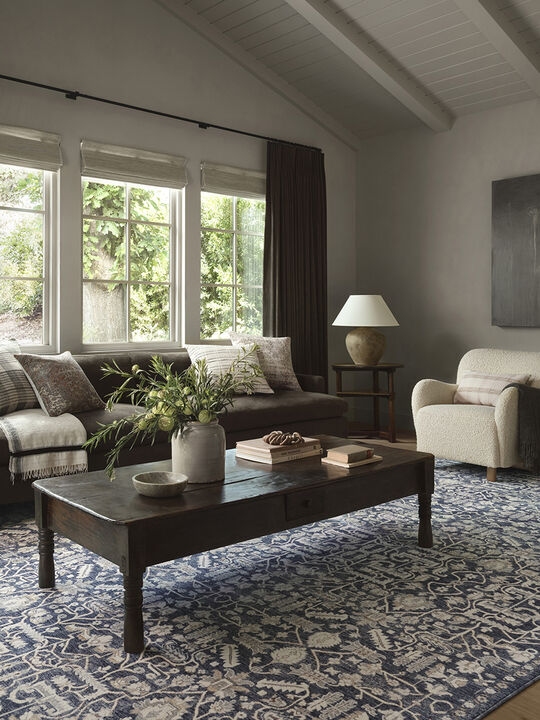 Zuma ZUM02 Blue/Ivory 18" x 18" Sample Rug