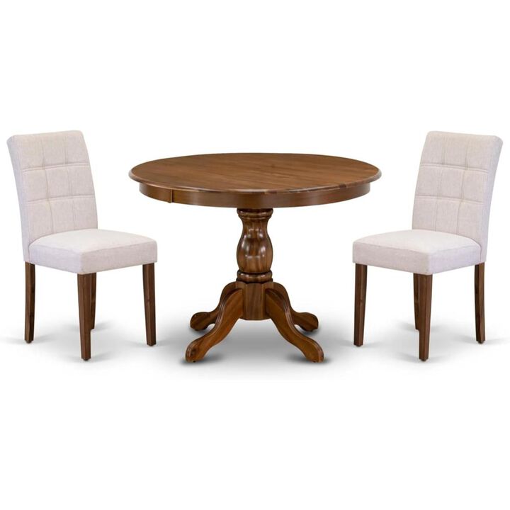 3 Piece Dining Table Set consists A Mid Century Table