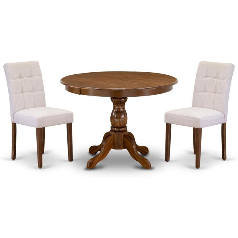 3 Piece Dining Table Set consists A Mid Century Table