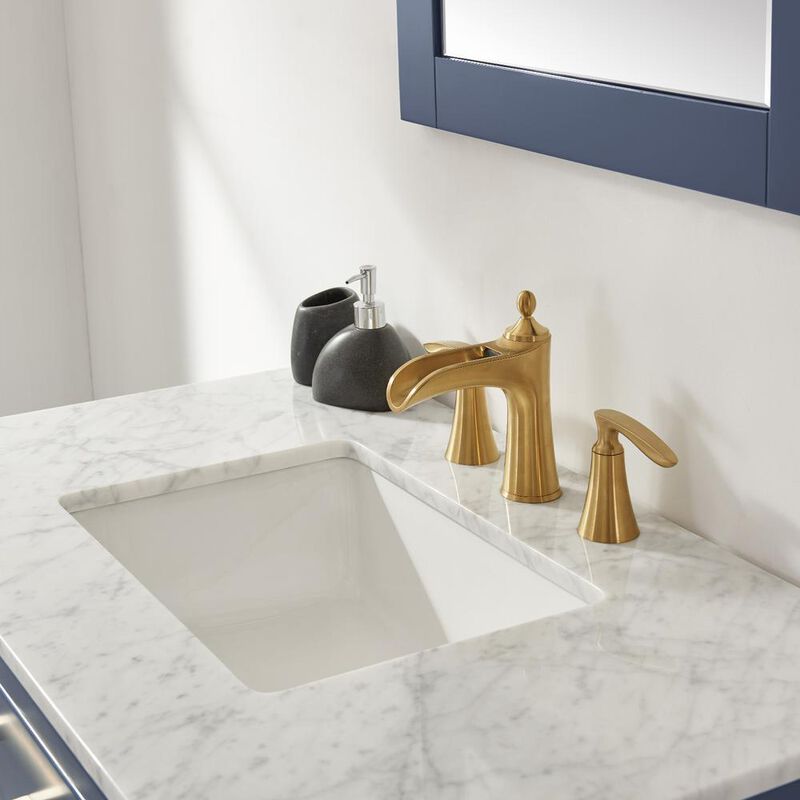 Altair 36 Single Bathroom Vanity Set in Royal Blue with Mirror