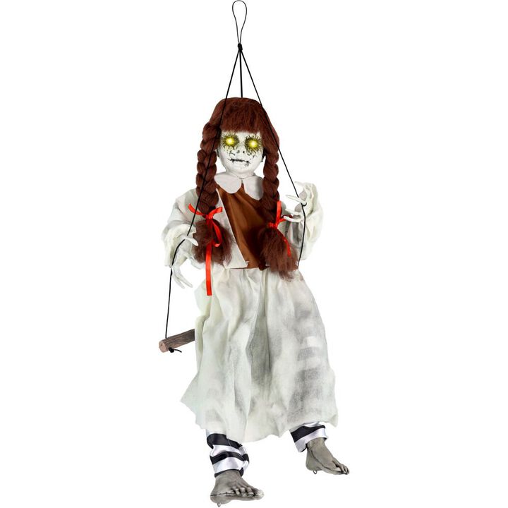 Haunted Hill Farm 2.5FT Anim Doll Swing Girl