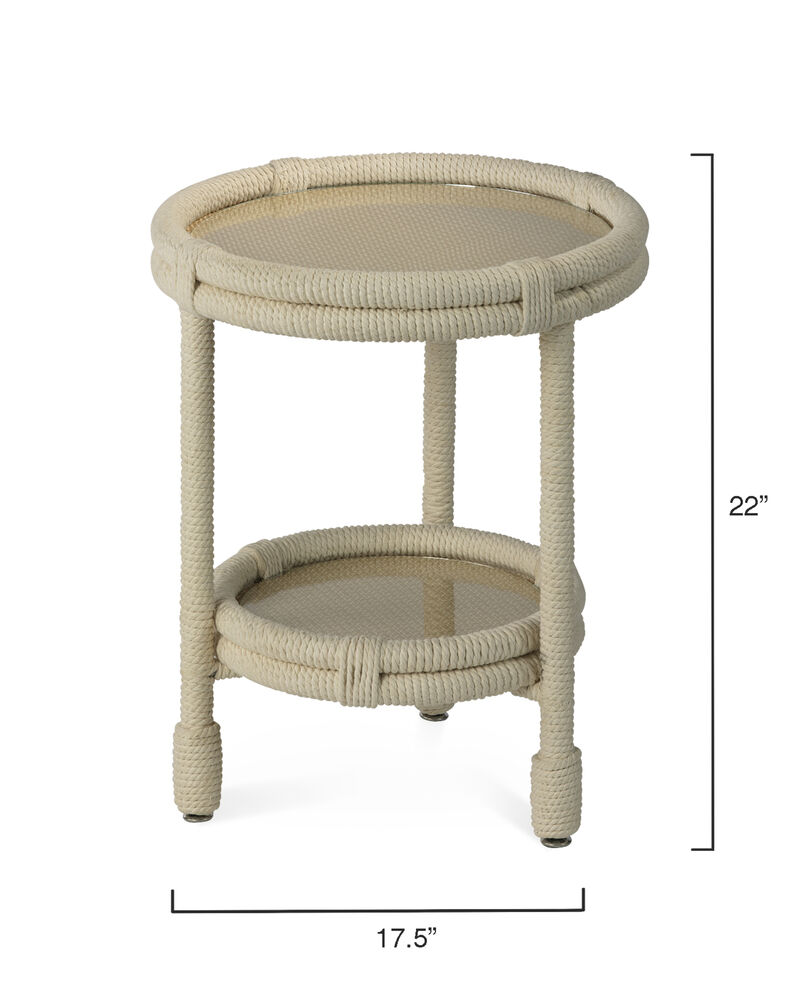 Delta Cotton Rope Side Table