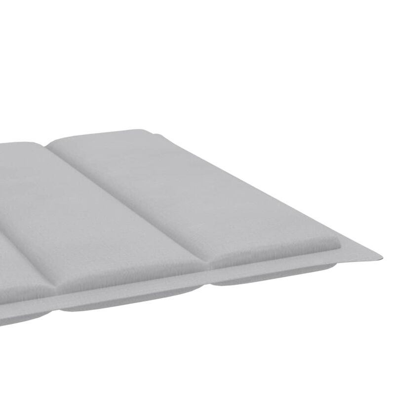 vidaXL Sun Lounger Cushion Gray 78.7"x19.7"x1.6" Fabric