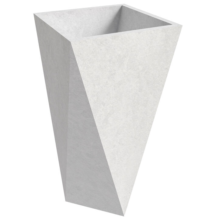 LeisureMod Aloe Series Fiberstone and MgO Clay 35" Planter