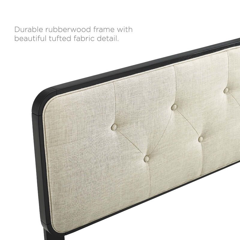 Modway - Collins Tufted Queen Fabric and Wood Headboard