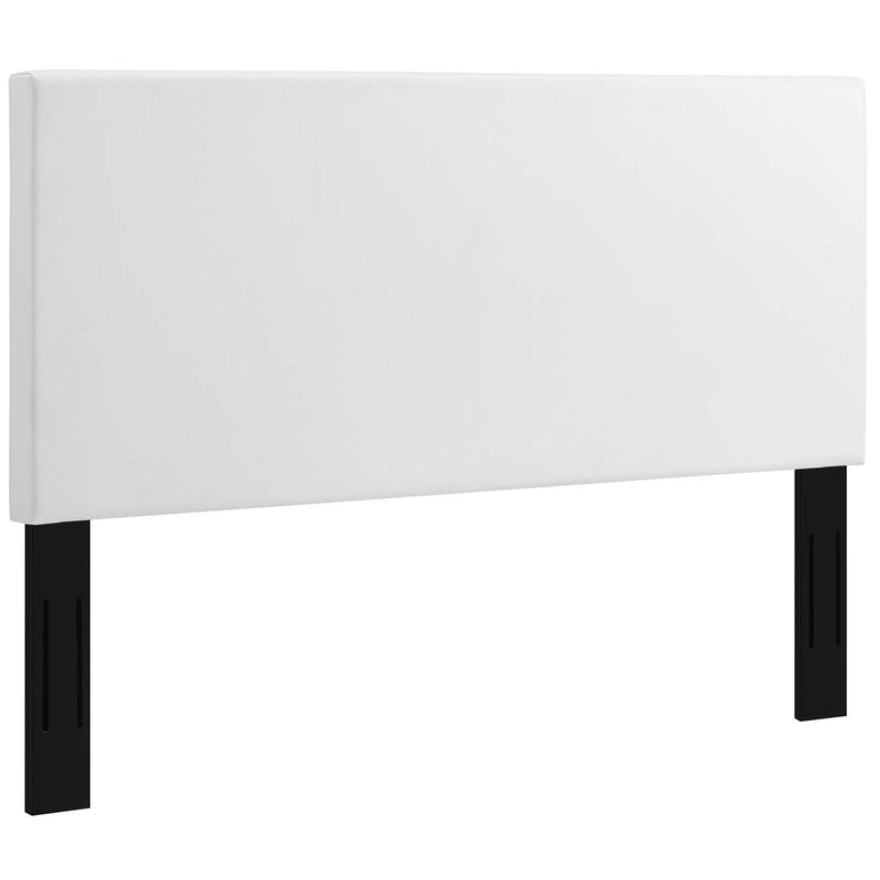 Modway - Taylor King and California King Upholstered Faux Leather Headboard White