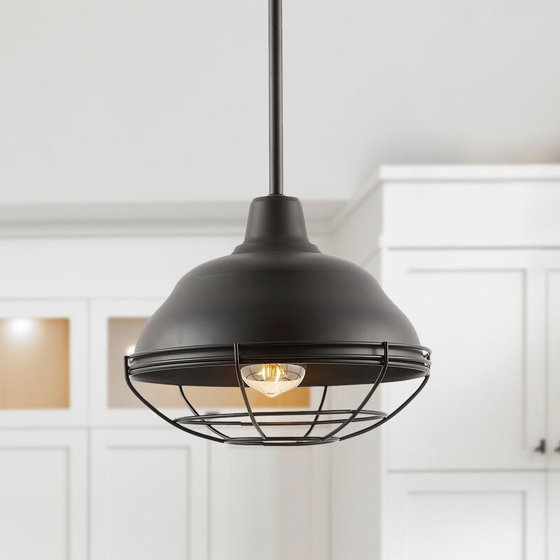 Levi Industrial Farmhouse Iron LED Pendant