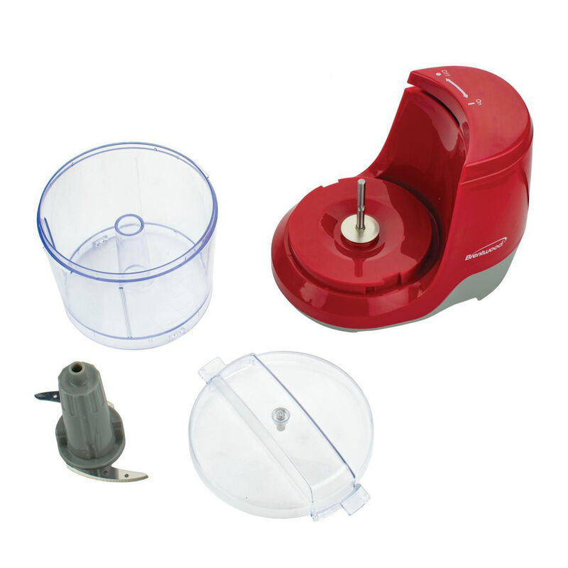Brentwood 1.5 Cup Mini Food Chopper in Red