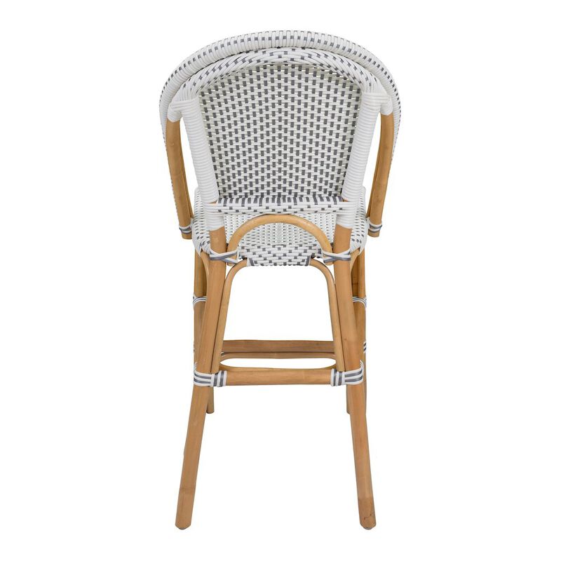 New Pacific Direct Avignon Paris Rattan Bistro Counter Stool, (Set of 2)