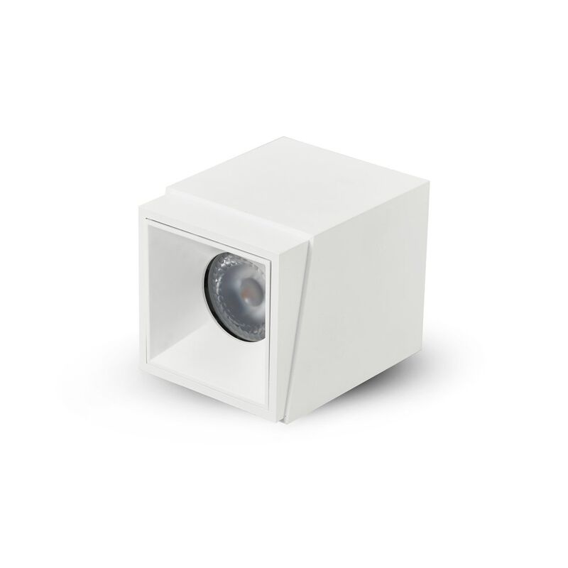 VONN Lighting Square LED Surface Mounted Downlight, Stock Item Beam Angle 33, White
