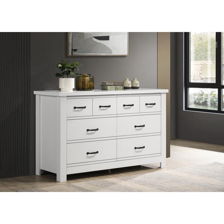 Lilola Home Cassini White 6-Drawer Dresser