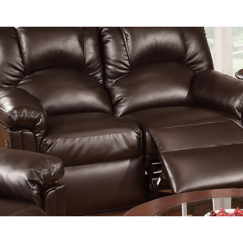 Motion Recliner Chair 1 Piece Glider Couch Living Room Furniture Brown Bonded Leather
