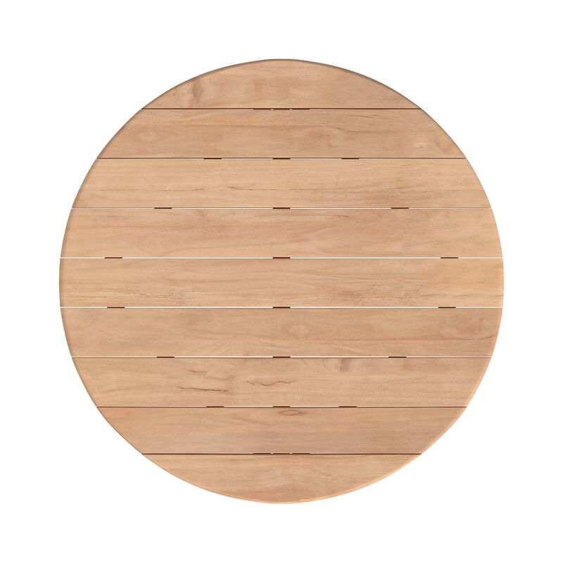 Natural Teak 56" Round Dining Table