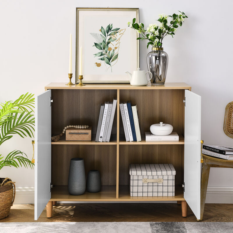 35.5 in.H Stoarge Accent Cabinet with Shelves