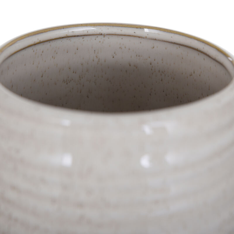Evian Ivory Ceramic Vase Large