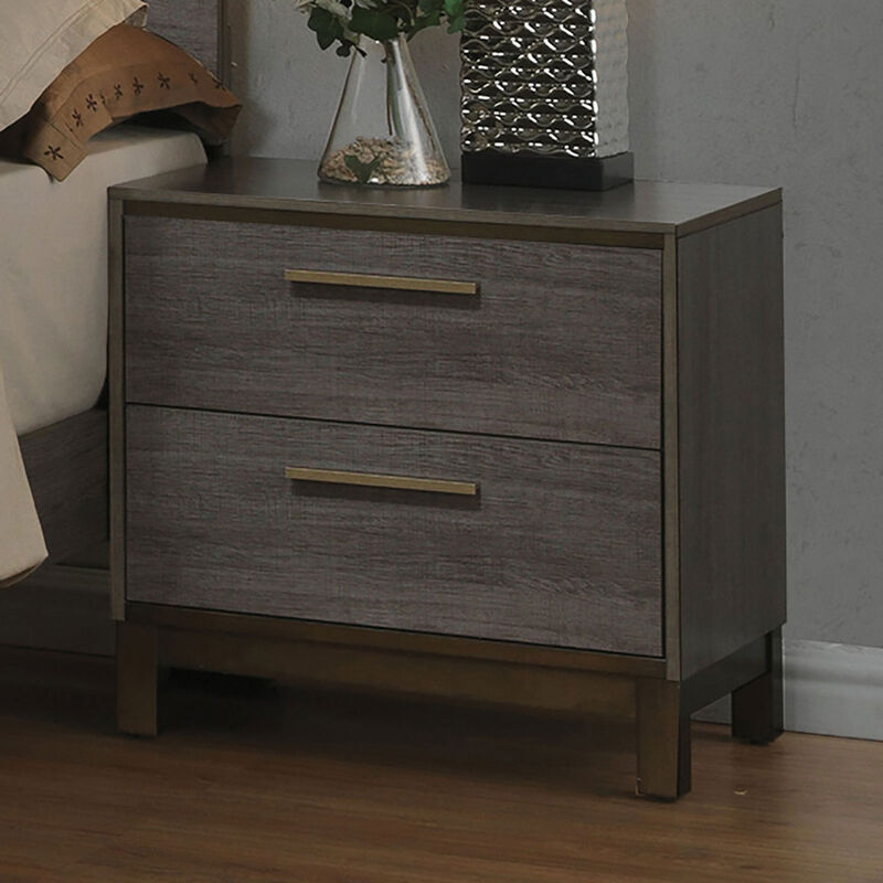 Streamdale Modern Nightstand with Two-Tone Finish