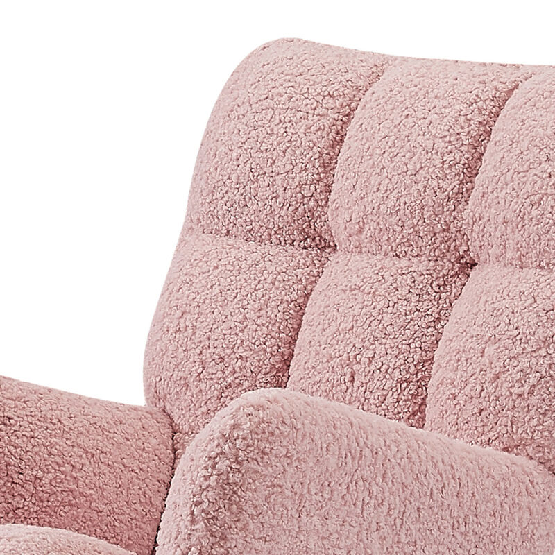 Comfortable Pink Nursing Chair for Baby and Reading