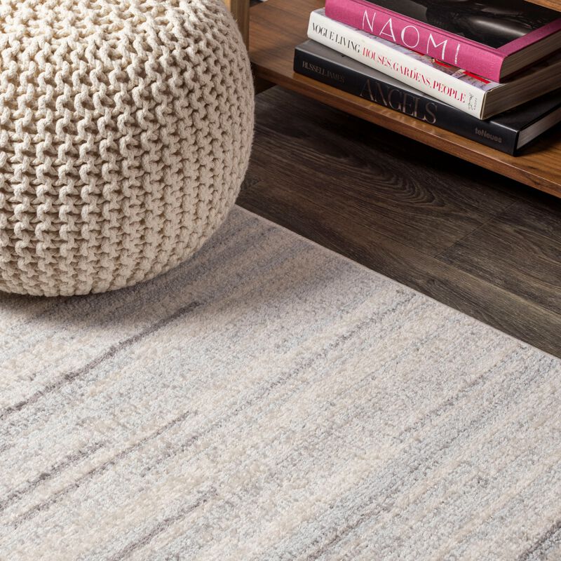 Linear Modern Half Stripe Area Rug
