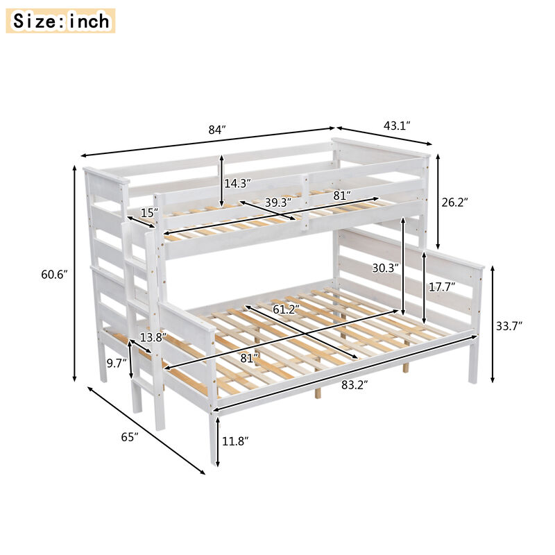 Merax Modern Bunk Bed with Ladder