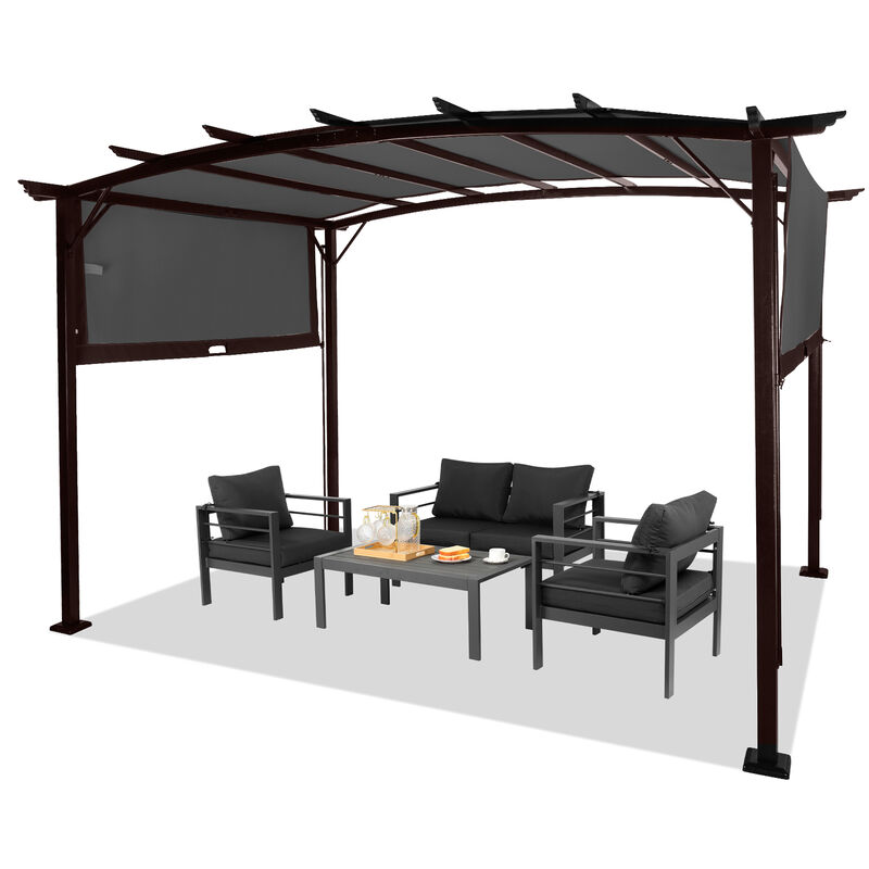 Freestanding Outdoor Rectangular Pergola for Backyard, Deck, and Patio