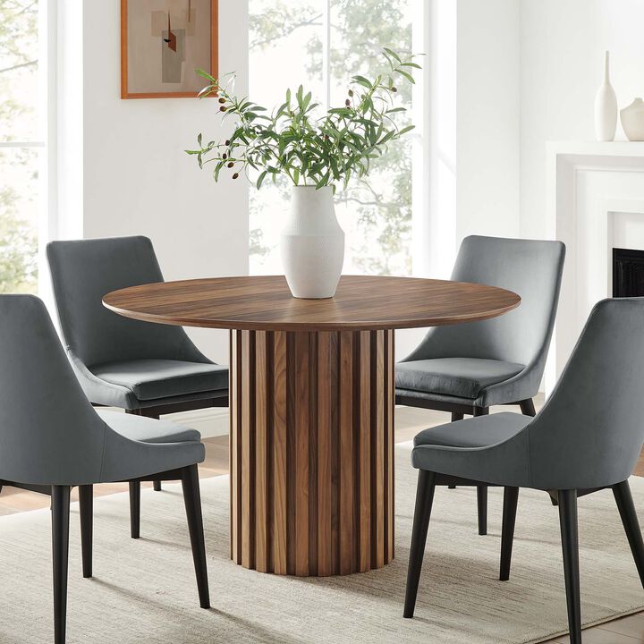 Modway - Senja 47" Round Dining Table Walnut