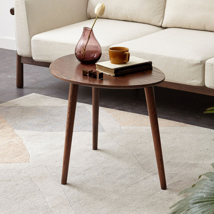 Solid Oak Wood Coffee Table - Easy Assembly