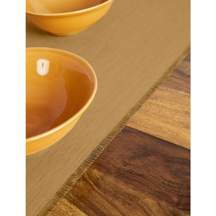 Solino Home 100% Pure Linen Table Runner 14 x 108 Inch | Milan