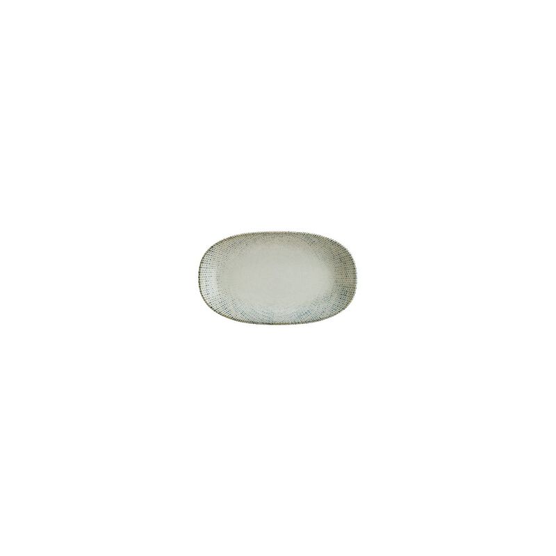 Sway 6" x 3.5" x h:0.75" Oval Decorated Porcelain Platter (Set of 2)