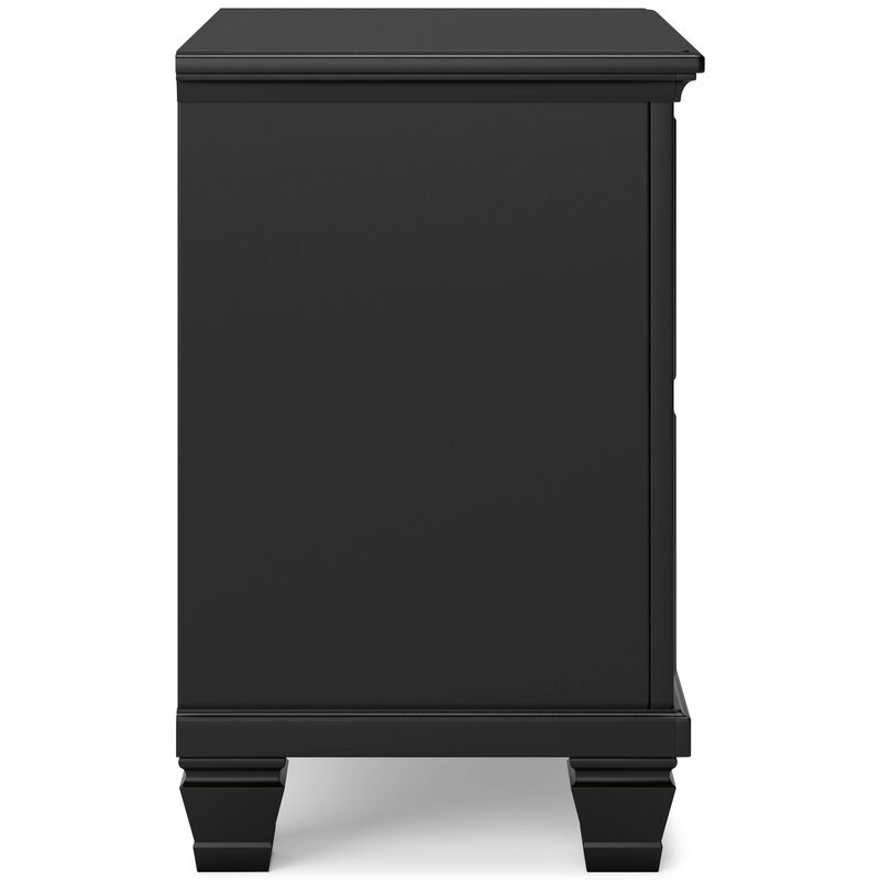 Lanolee Black Nightstand
