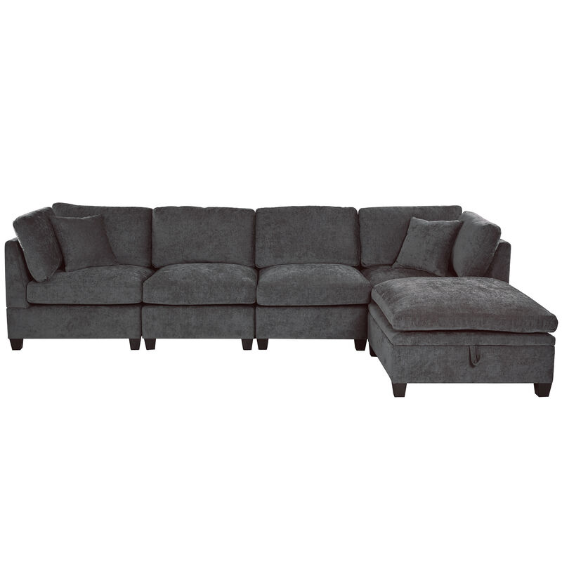 Merax Modular Sectional Sofa with 2 Hidden Cup Holders