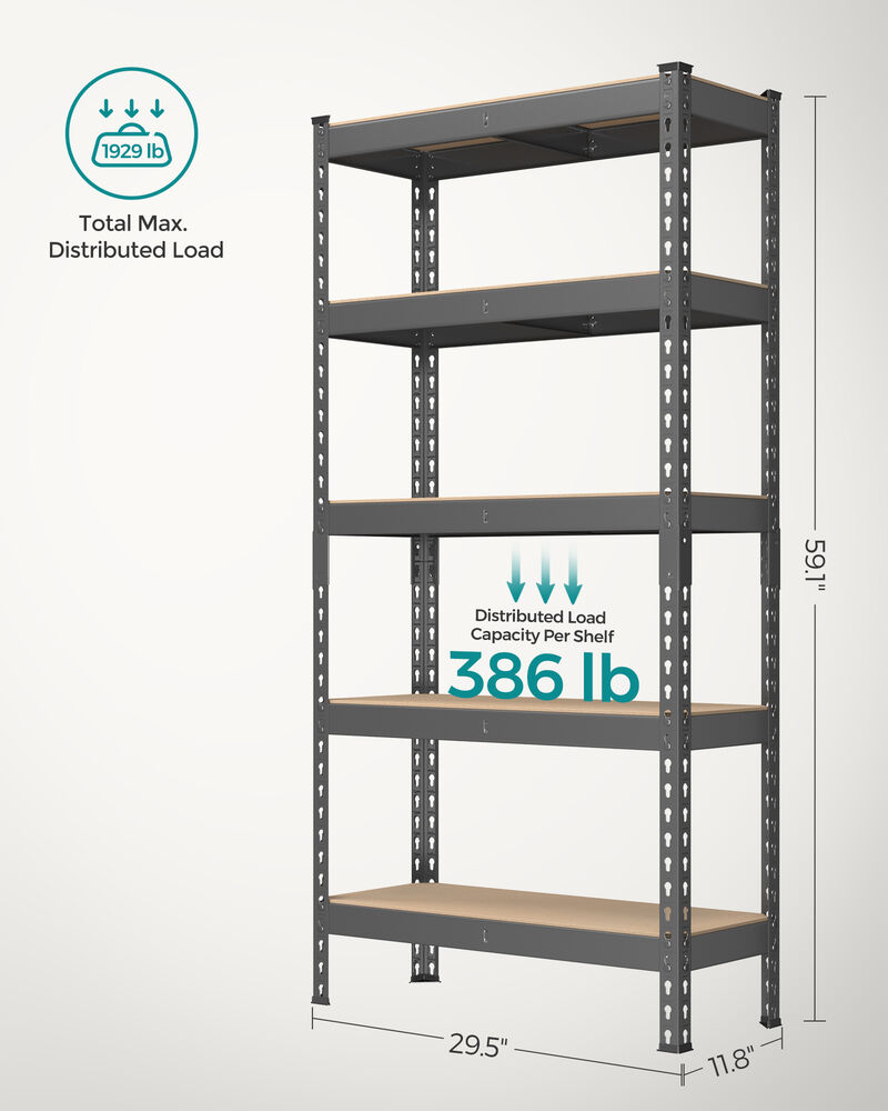 5-Tier Storage Shelves Set of 2