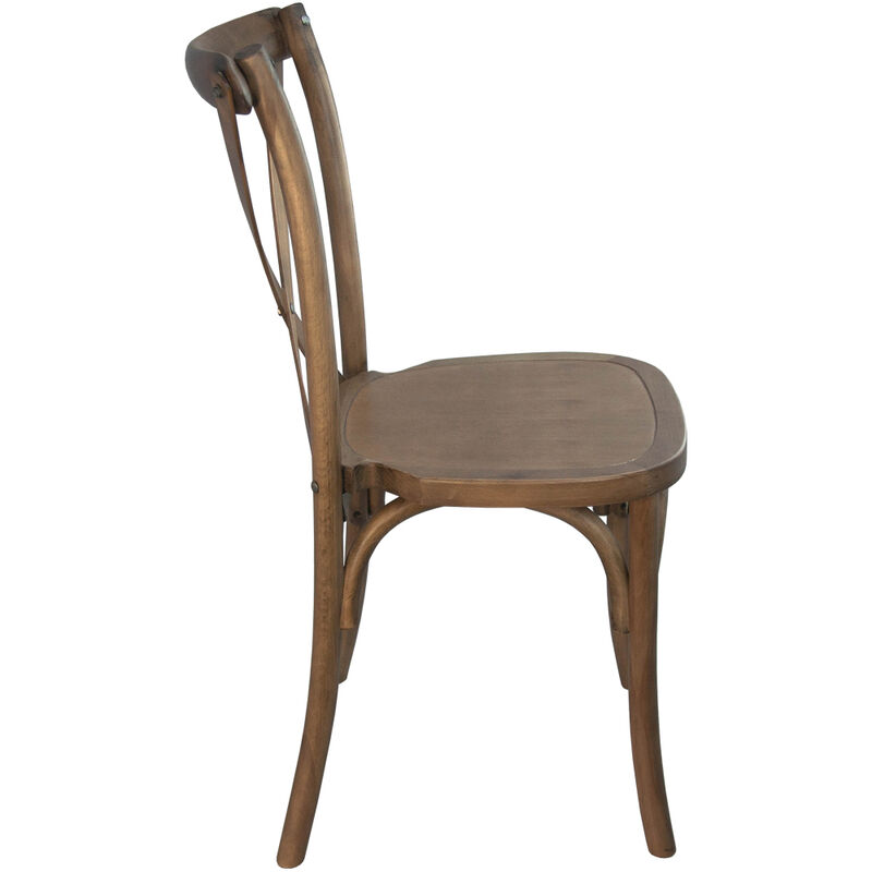 Wood Cross Back Chairs