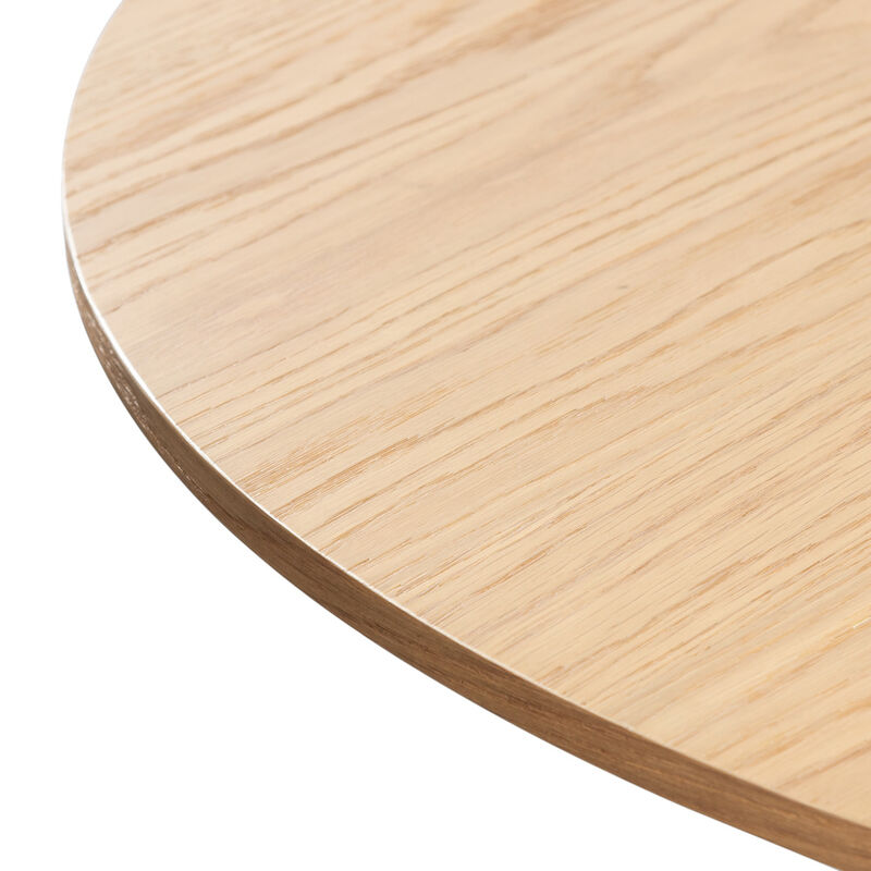 46 Cinna Modern Walnut Oak Wood Round Dining Table （Seats 4）