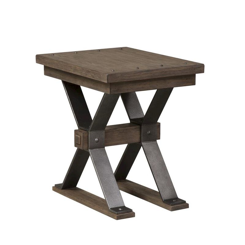 Starlight Canyon Home Brown Small Side Table – Elegant Sofa Table for Living Room or Couch Use