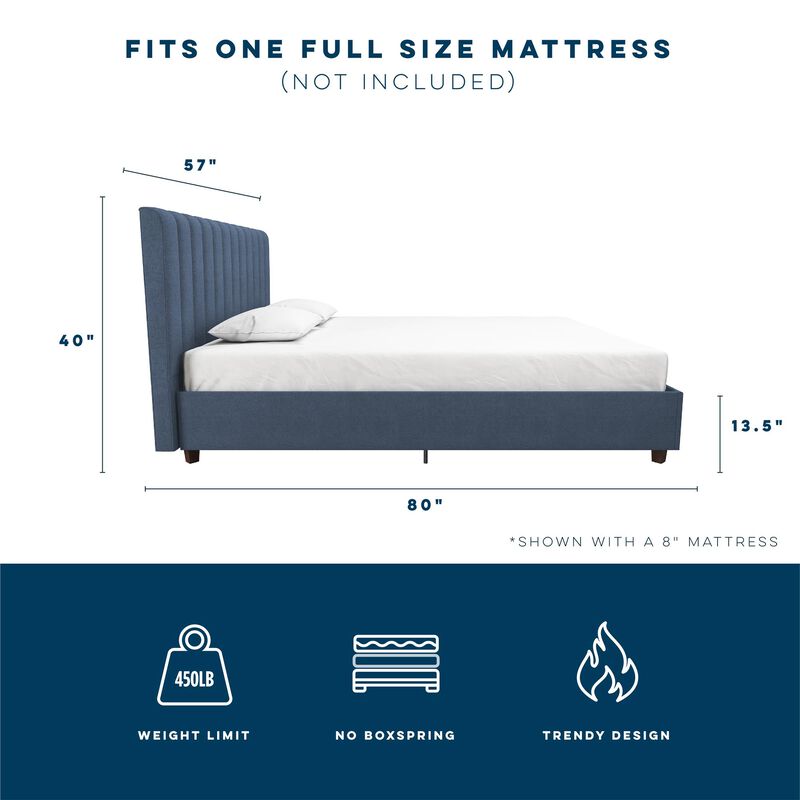 Novogratz Brittany Upholstered Bed