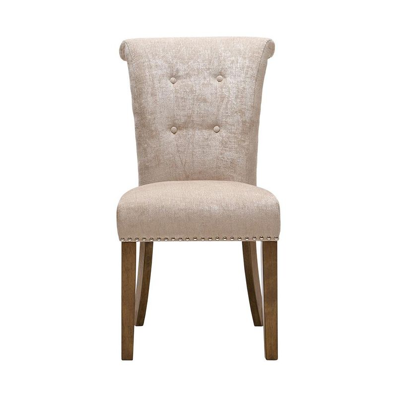 Belen Kox Set of 2 Button Tufted Armless Dining Chairs, Belen Kox
