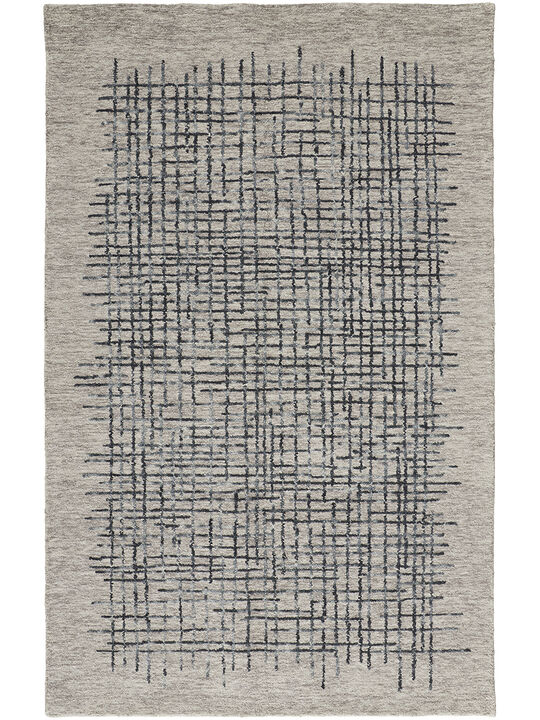 Maddox 8630F Gray/Black/Tan 9' x 12' Rug