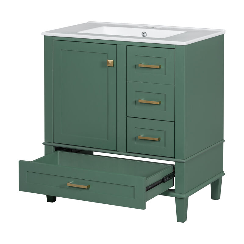 Merax Modern Bathroom Cabinet Vanity with Sink
