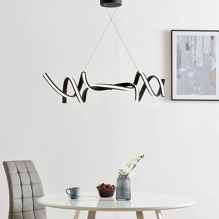 Munich Chandelier Chrome Metal Integrated LED Dimmable